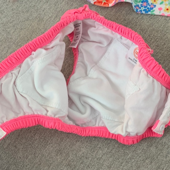 Floral Kids Baby 6-9 months Swim Set - Pink and Multicolor - Picture 6 of 7